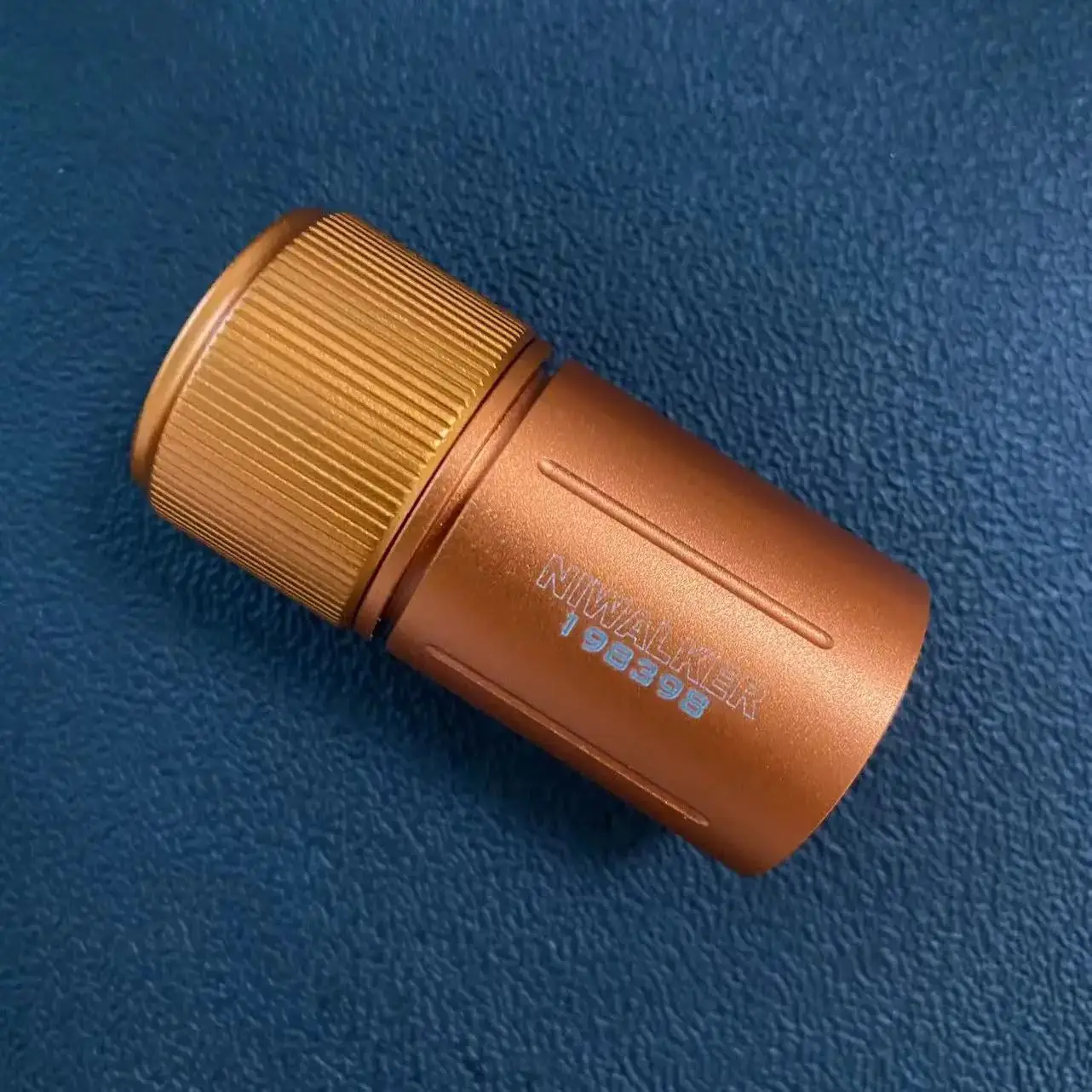 NIWALKER Stainless steel 18650 extension tube & end cap for ETmini M1 V2S flashlight