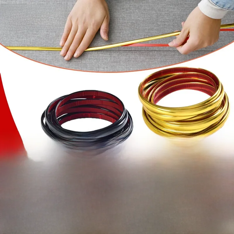 Metalowe PVC samoprzylepne naklejki na kafelki taśma podłogowa wodoodporna szczelina ścienna taśma uszczelniająca płytka piękna naklejka na szwy Home Decoratio — zdjęcie 2