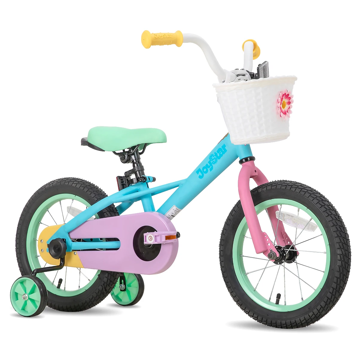 JOYSTAR 12 14 16 inch Kids Bike for 2-7 Years Girls 33-53 Inch Tall, Toddler Bicycle with Basket, Training Wheels Coaster Brake