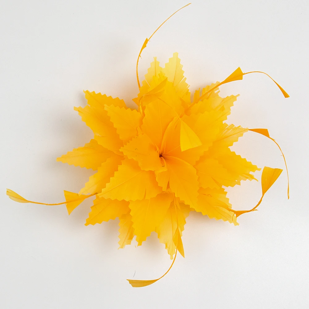 

Женская Брошь с перьями и зажимом, Вуалетка, заколка для волос с перьями, аксессуары для женщин