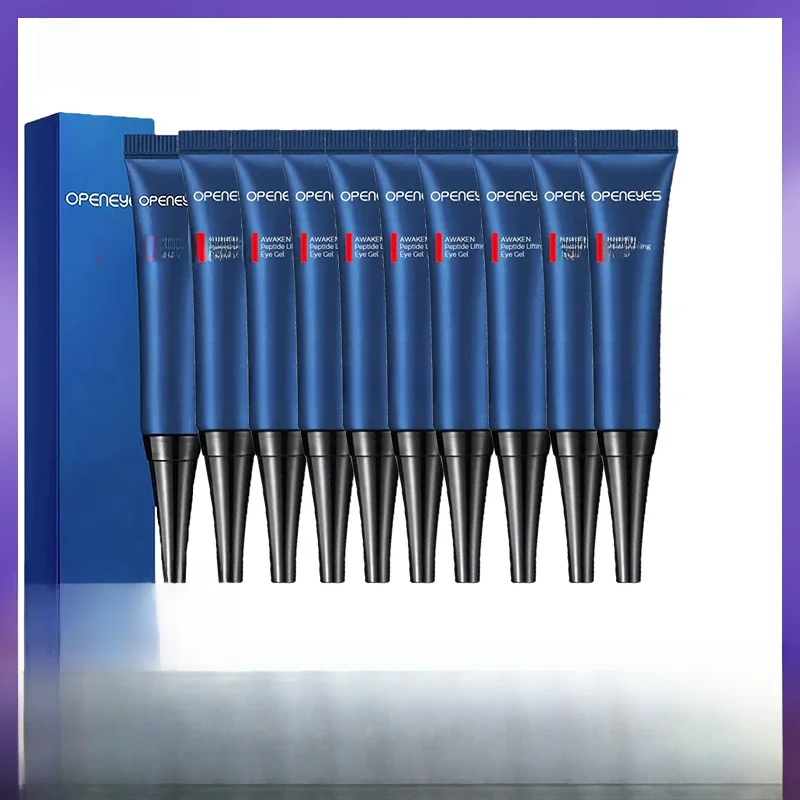 10 pièces Openeyes éveil Peptide Lifting Gel pour les yeux hommes crème hydratante pour les yeux sous les yeux soin des yeux crème d'eau respirante