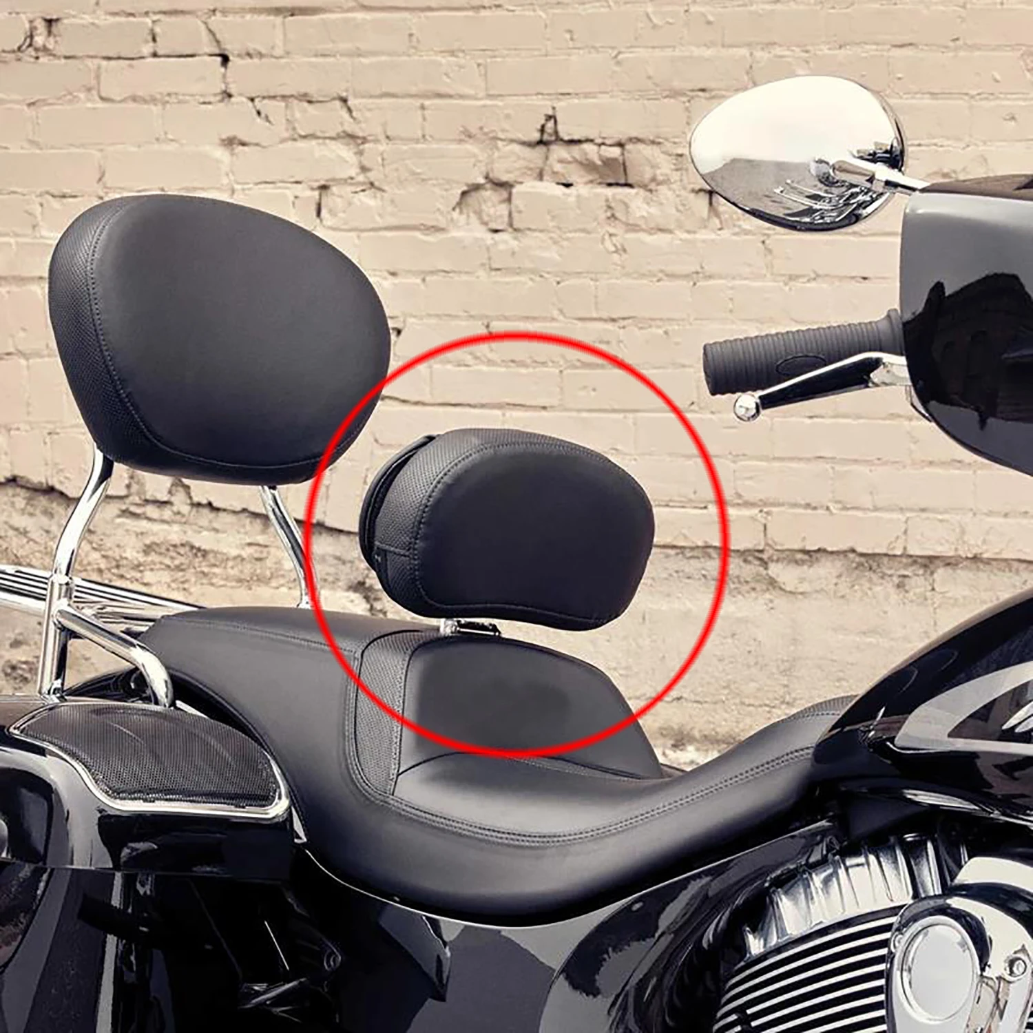 Panical For Indian Challenger Pursuit Elite Dark Horse Limited 2020-2024 Adjustable Removable Driver Rider Backrest Sissy Bar