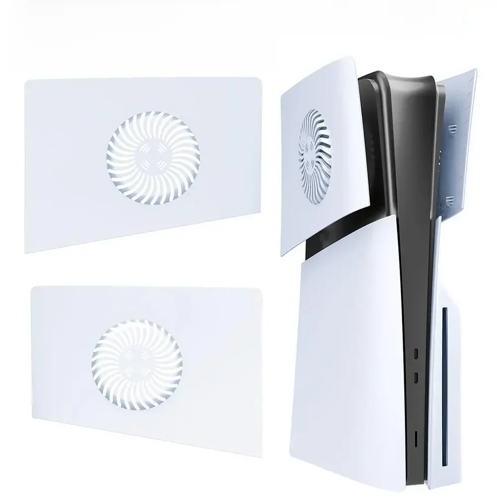 Coque de protection pour console PS5 Slim Playstation 5, plaque frontale avec évent de refroidissement, moitié supérieure, plaque frontale de remplacement