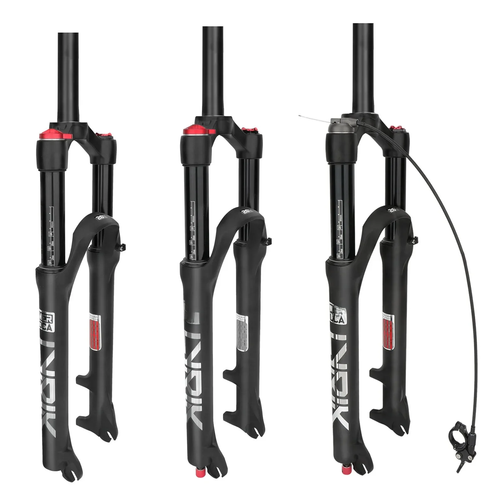 AliExpress Mountain Bike Air Fork 26/27.5/29" 120mm Stroke 28.6mm Steer Tube PM Disc Brakes 100mmOpen Crotch Aluminum alloy shock absorber