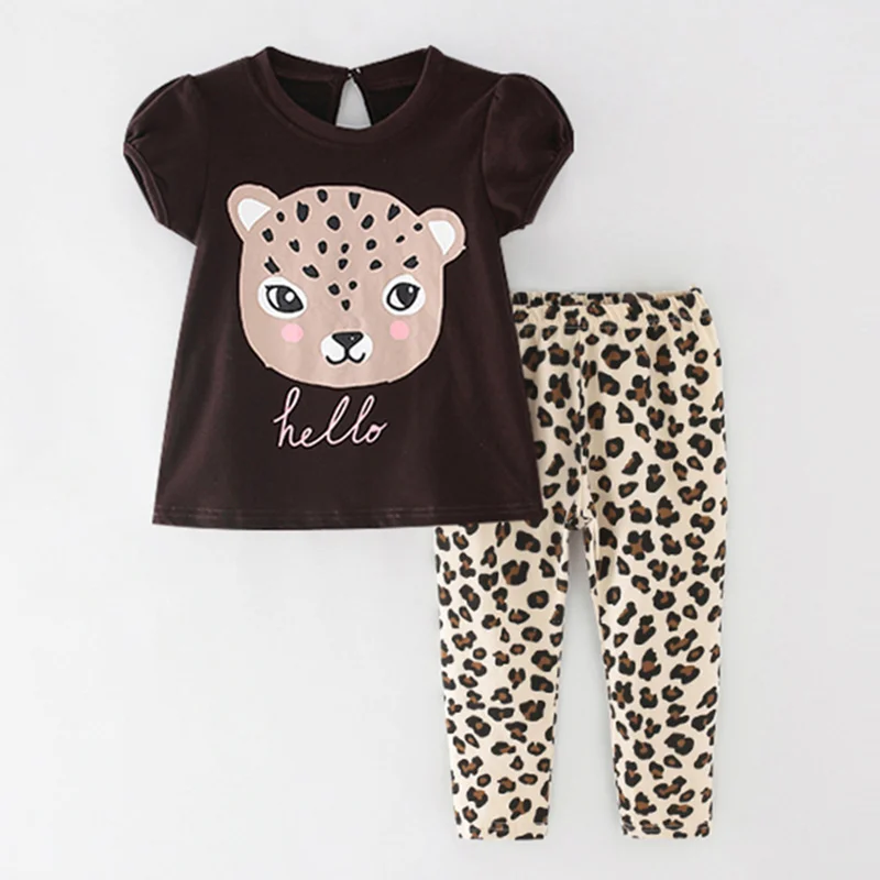 Baby Girl Clothes Sets 1-7Y Brand Quality 100% Cotton Bebe Girls Long Sleeve T-shirt Leggings 2pc Children Clothing Sets Outfits