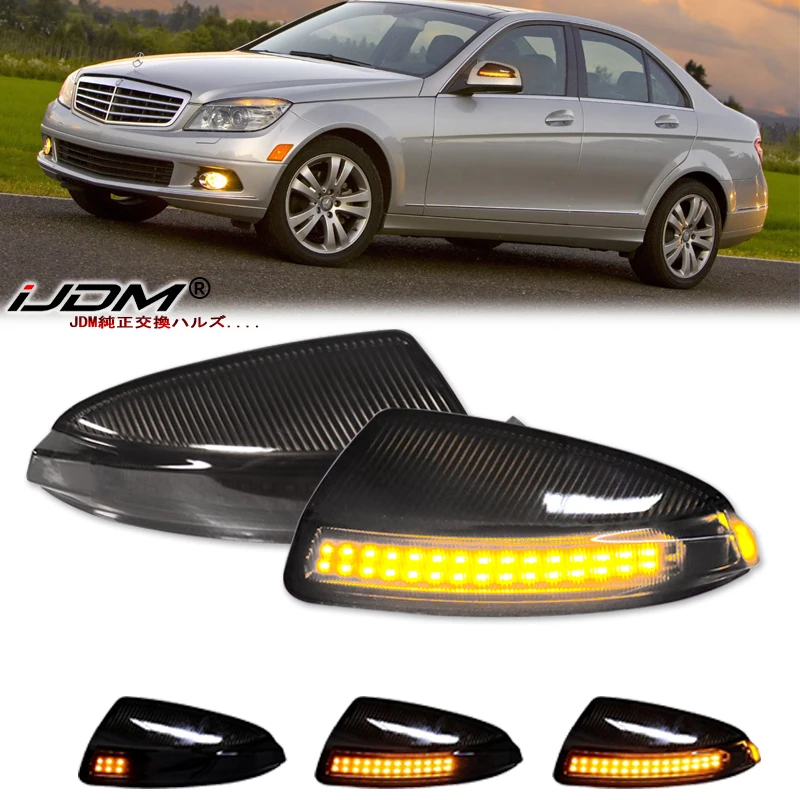 Dynamiczny kierunkowskaz LED w lusterku bocznym do Mercedes Benz C Class W204 S204 Viano Vito W639 ML W164 07-14