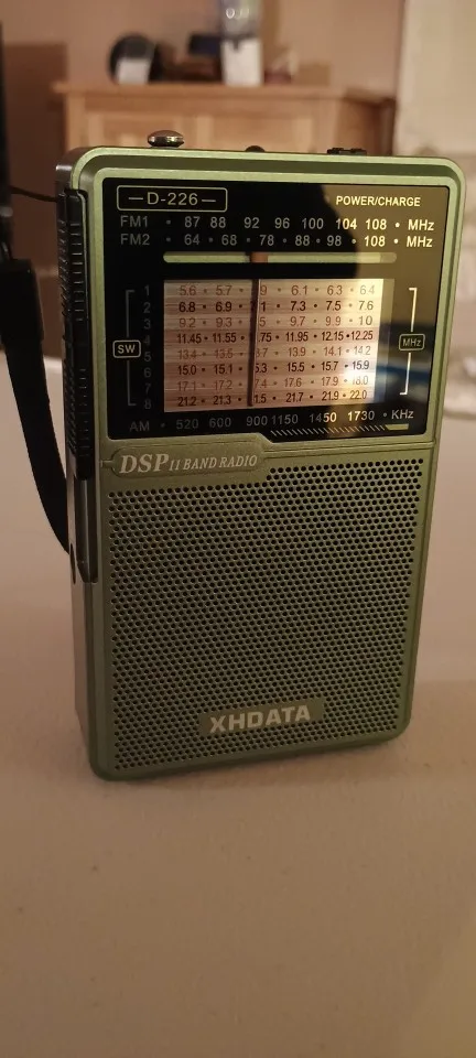 XHDATA D226 Portable AM FM Shortwave Radio USB-C Rechargeable Battery Operated Radio with Flashlight 3.5mm Headphone Jack Stand photo review