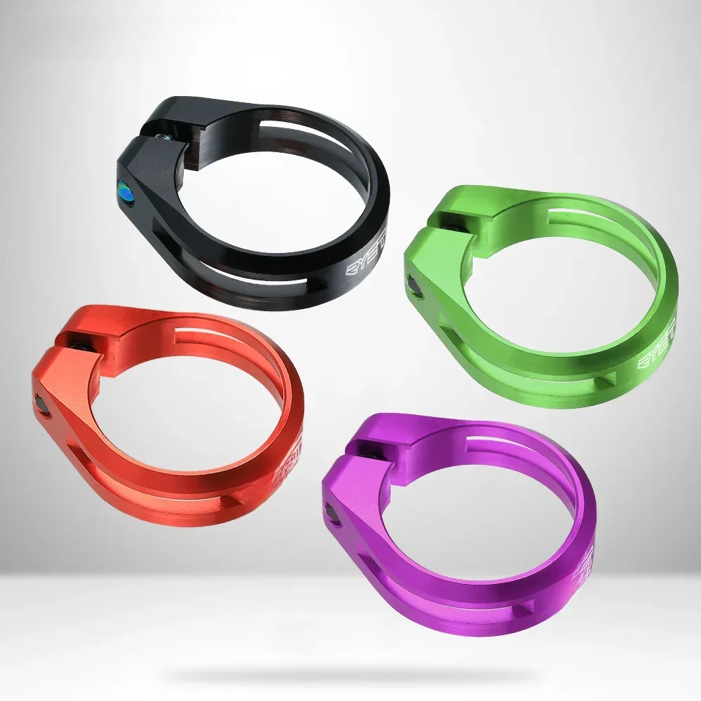 AliExpress RYET Ryet Bike Seat Post Clamp CNC Aluminum Alloy Super Light Cycling Saddle Seat Post Clamp for