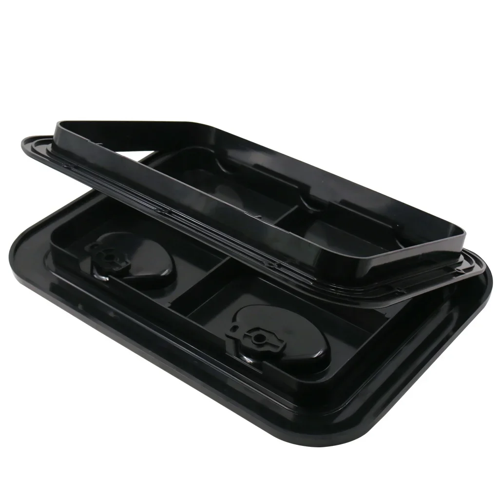 Łódź RV motoshome kontrola dostępu klapa pokładowa, czarna, 440x315mm/17x12 cali — zdjęcie 2