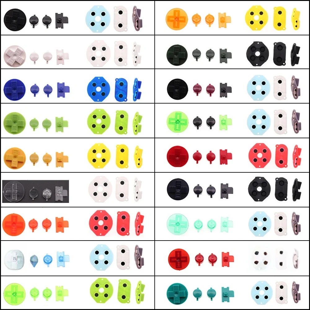 Lèvent conducteurs D-Sub en caoutchouc, remplacement de jeu de boutons bricolage, délibérément garçon classique, GB DMG A B, 1 jeu
