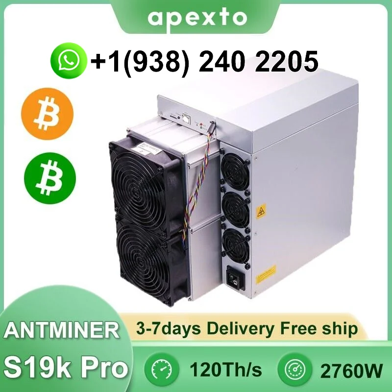 BUY 3 GET 2 FREE Bitmain New Antminer S19K pro 120T Bitcoin Miner BTC BCH ASIC Miner 2760W