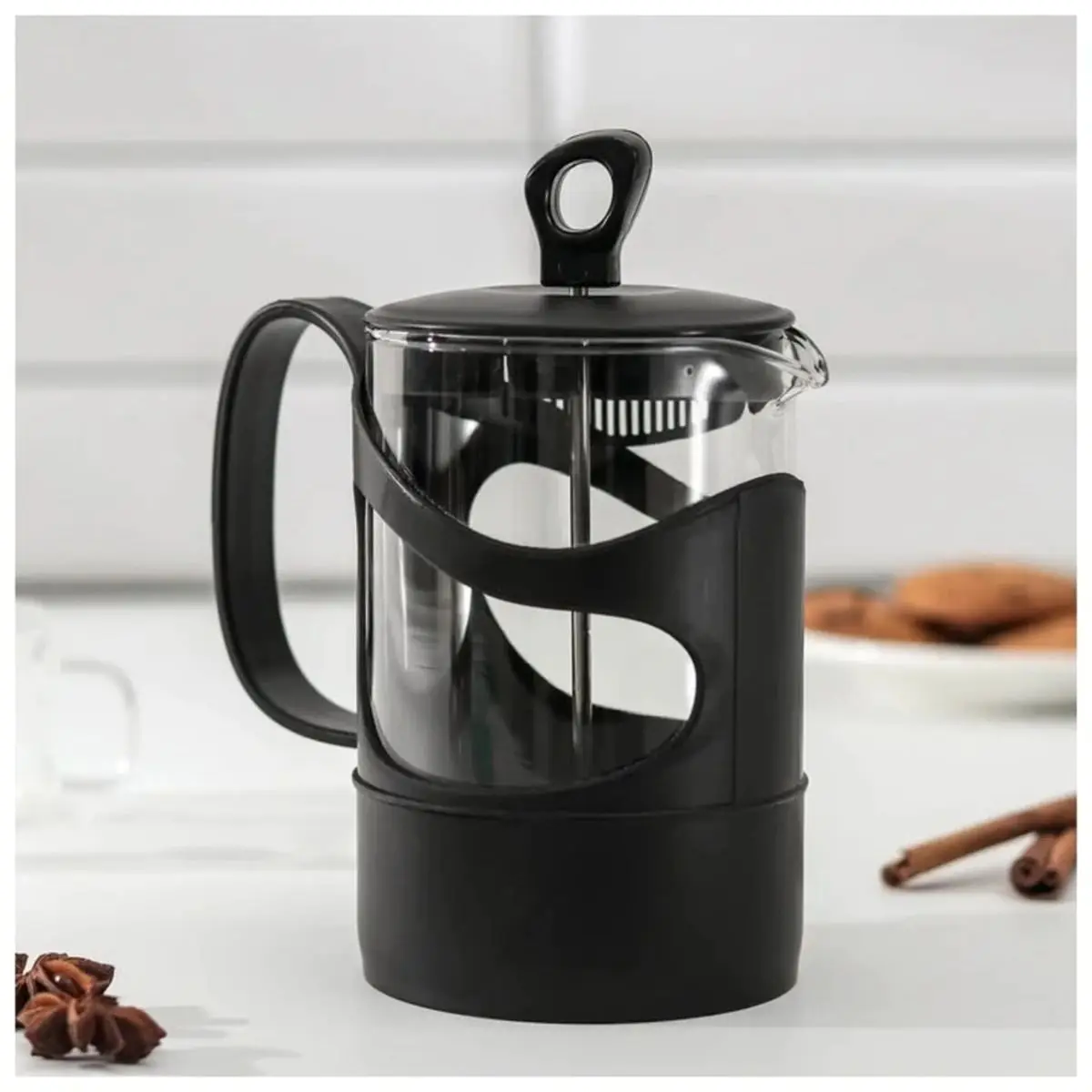 Coffee machine French Press Portable Practical Filter Coffee Tea Herbal Tea Making Machine 600 Ml for Travel