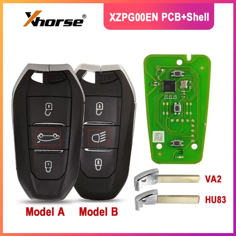 MAGICKEY Xhorse XZPG00EN Global Version Universal Blank Support ID46/4A Chip Car Remote Control Key For Peugeot Citroen DS