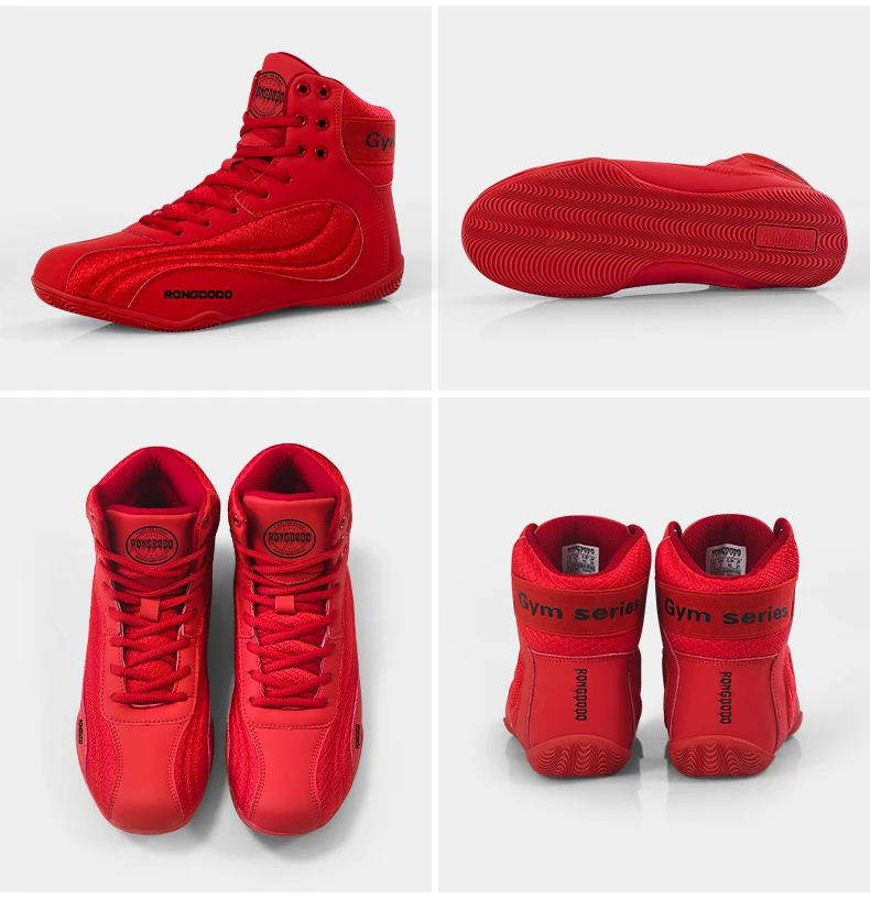 Trainings-Wrestling-Schuhe für Männer und Frauen Atmungsaktive Fitness-Boxschuhe Professioneller Fußschutz Hochwertige Wrestling-Schuhe – Detail 12