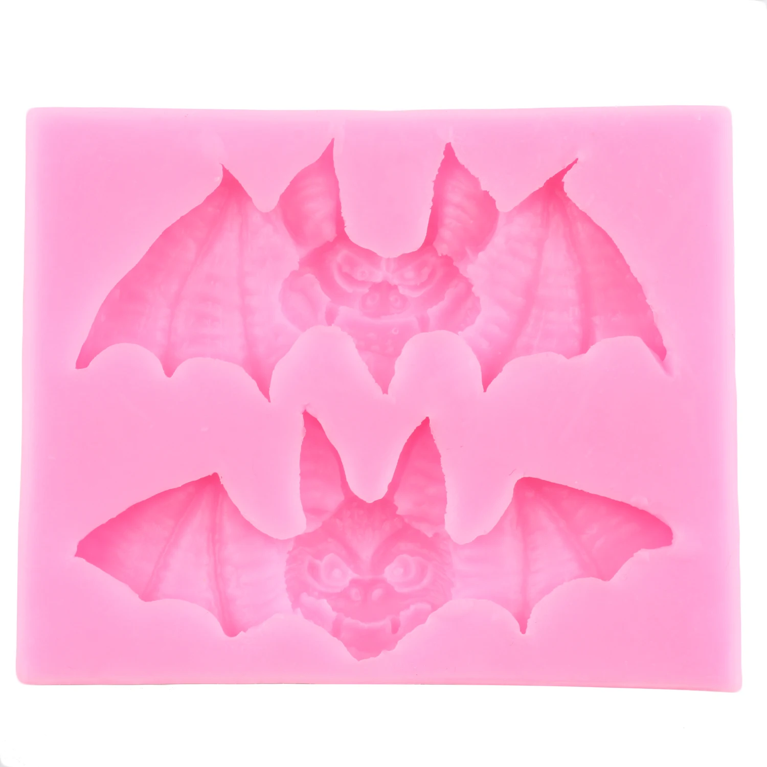 Halloween Bat Silicone Molds Spider Fondant Mold Ghost Pumpkin Cake Decorating Tools Cupcake Candy Clay Chocolate Gumpaste Mould