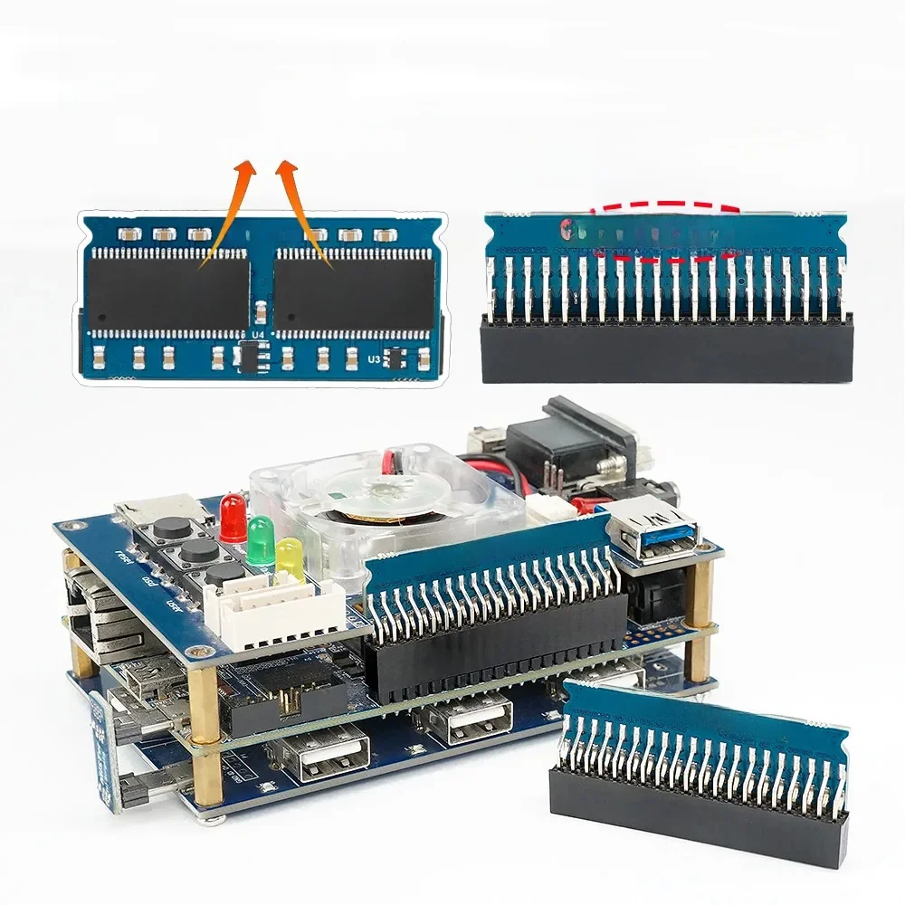 BitFunx Manual Welding SDRAM Extra Slim (XS-DS) v3.0 Płytka z 128MB pamięcią dla MisTer FPGA Core Control Kit Terasic DE10-Nano — zdjęcie produktu 7