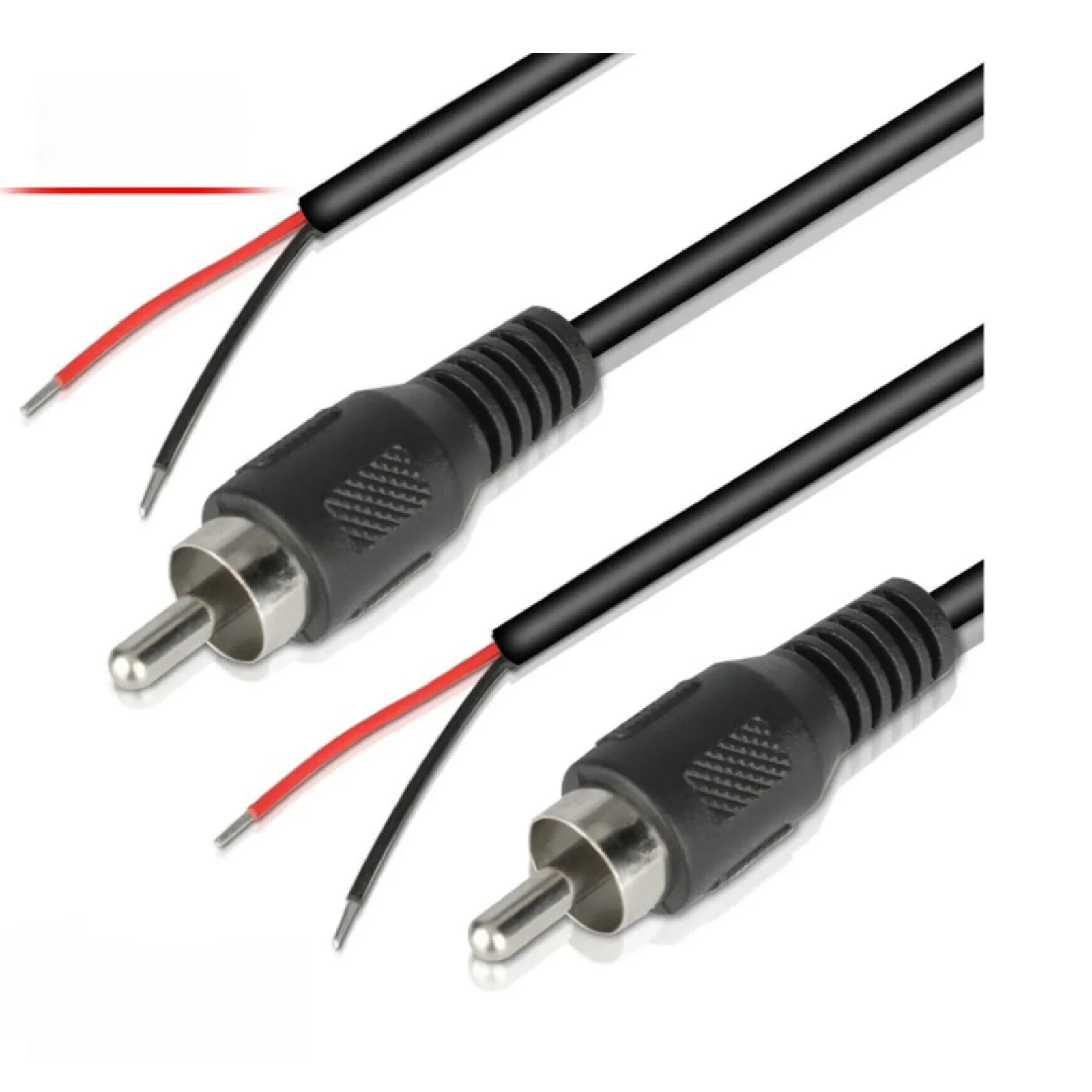 2 pièces RCA prise mâle Jack à fil nu câble de réparation pour lecteur CD DVD Tuner amplificateur haut-parleur caisson de basses câble HDTV 1m