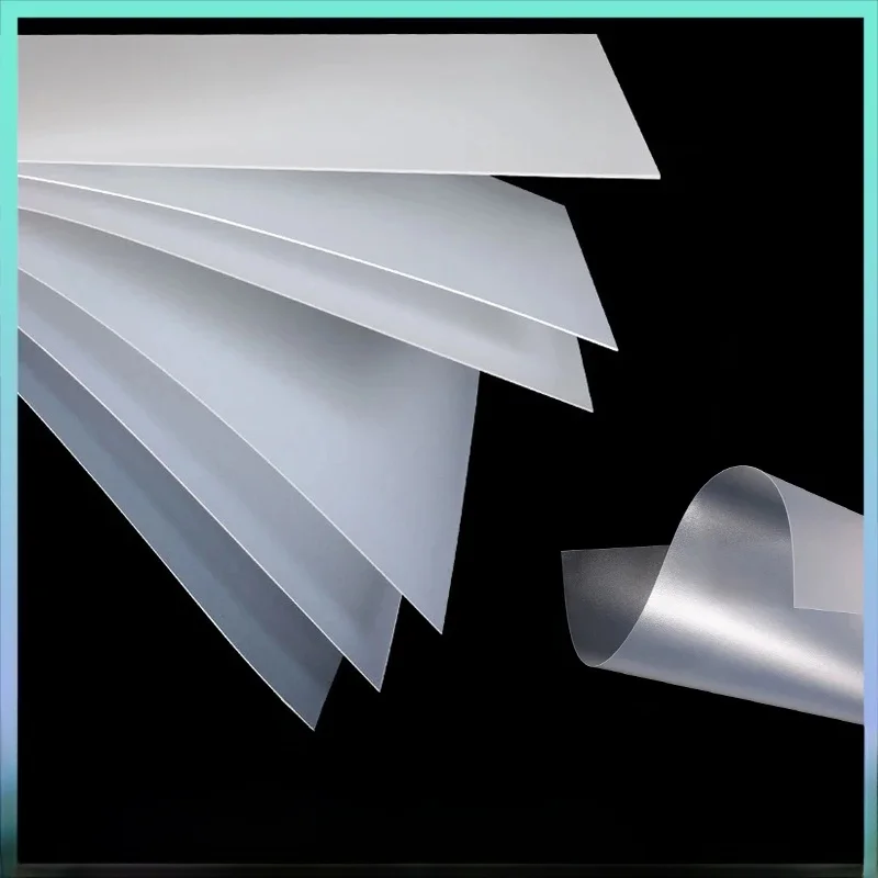 Panneau de feuille de plastique en polypropylène, feuille translucide givrée, feuille de plastique fine en PVC, matériel de modèle de bricolage, épaisseur 0.3mm ~ 2mm, 2/5/10 pièces