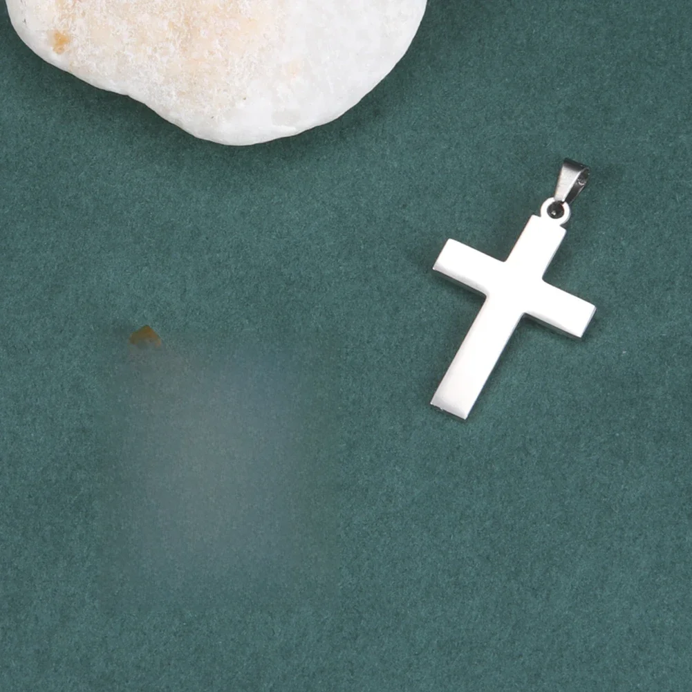 Dawapara Cross Charms Amulet Wisiorek ze stali nierdzewnej DIY Akcesoria do wyrobu biżuterii Naszyjnik Kolczyki Brelok — zdjęcie 2