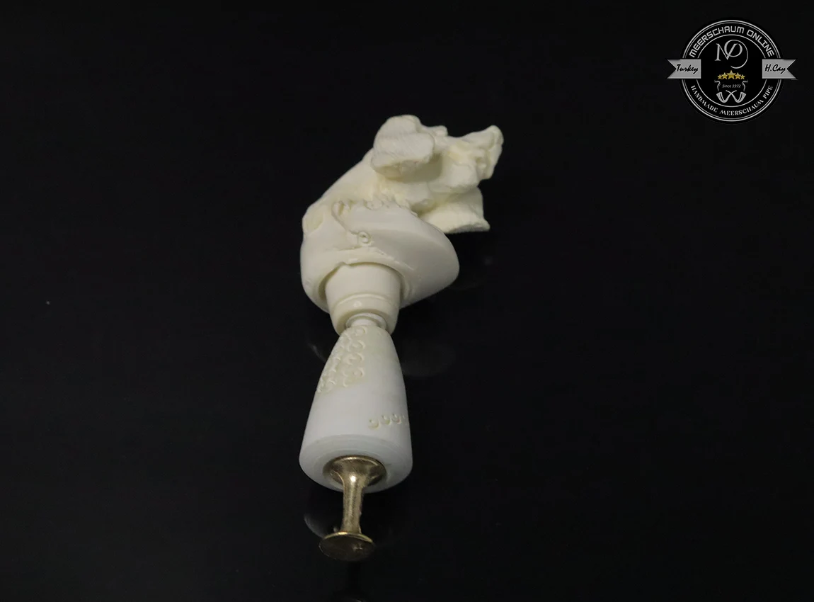 Handmade Block Meerschaum Dog Tamper