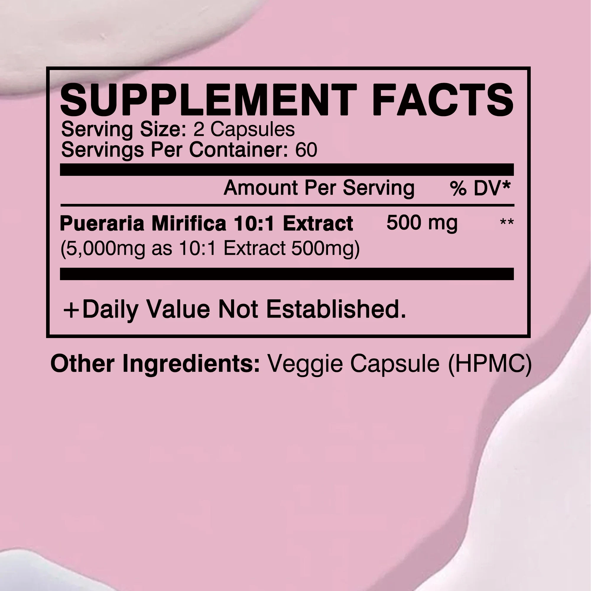 PUERARIA MIRIFICA - Breast Supplement To Support Bigger, Rounder, Firmer Breasts - 120 Capsules