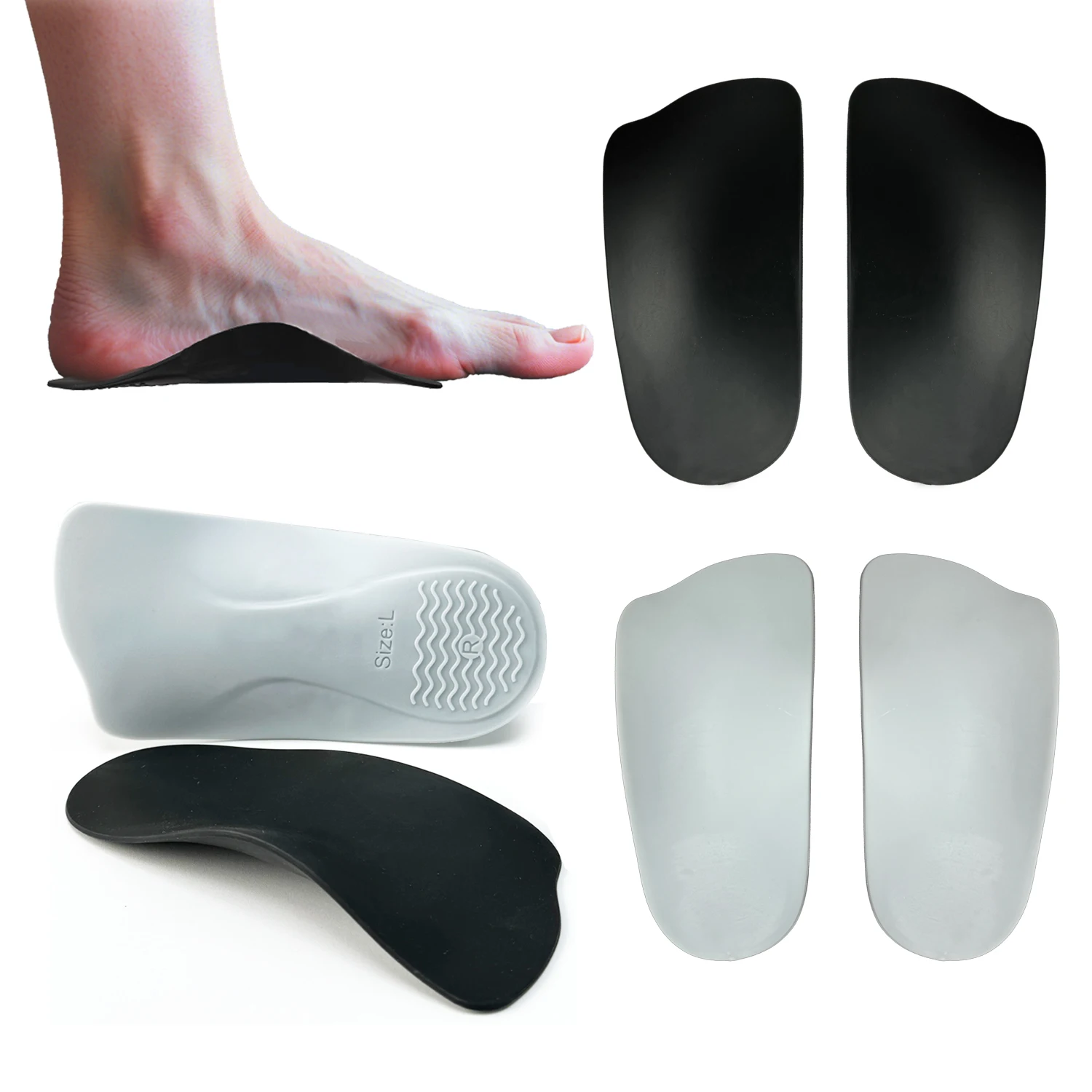 Women'S Shoes For Standing All Day - 3/4 Length Arch Support Shoe Inserts