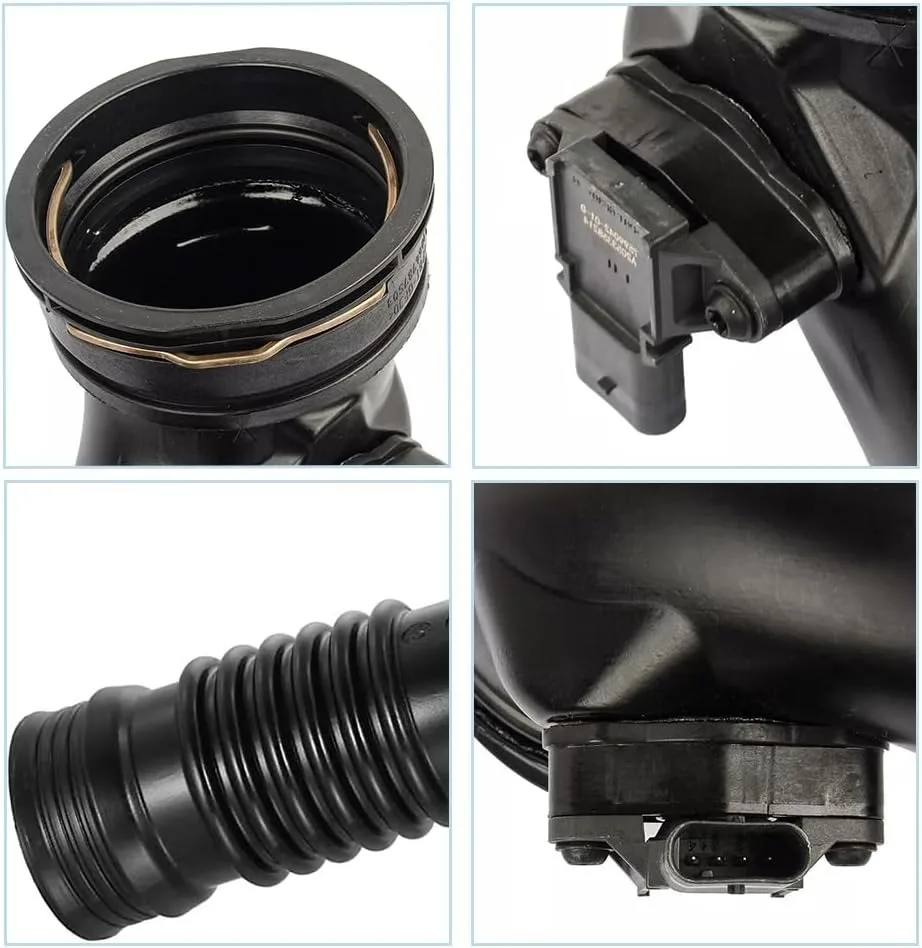 OE 13717609811   Tubo de inducción Turbo de aire, conducto trasero con Sensor Compatible, tubo Turbo para BMW 535i 640i 740i X5 X6 2011-2017