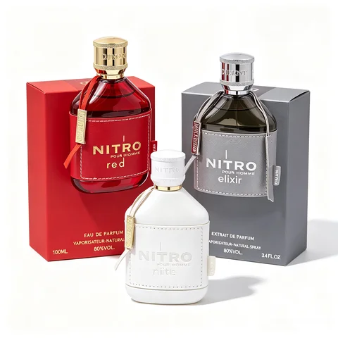 Dumont Nitro Red Prestige Eau De Parfum Gift Set: A Masculine Fragrance Blending Sharp, Spicy, Citrus, and Woody Notes—A Bold and Fiery Scent, 100 Milliliters