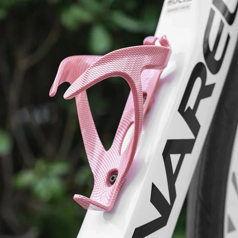 AliExpress Bicycle Water Bottle Holder ABS One-piece Carbon Pattern Road Bike Water Bottle Cup Holder Cycling Equipment Accessories