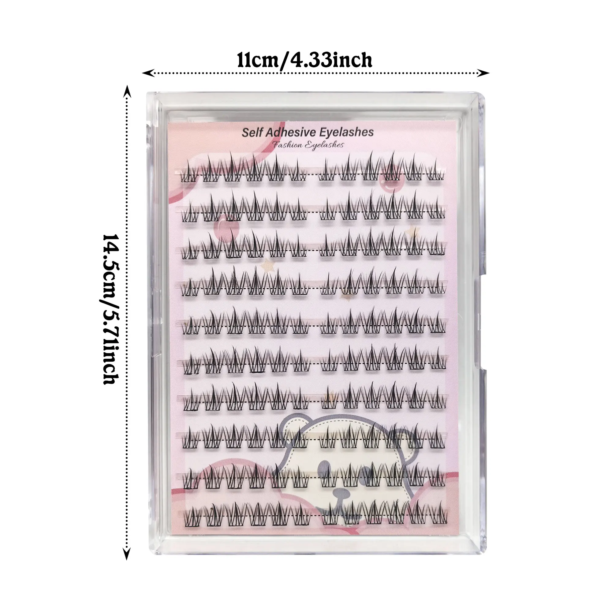 10 linhas de cílios postiços sem cola - ultraleves e finas, leves e naturais, criando uma maquiagem perfeita
