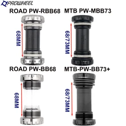 PROWHEEL RBB68/BB68/MBB73/BB73 Bicycle Bottom Bracket MTB/ROAD Hollowtech Bearing for 68MM 68/73MM Shimano Crank BB