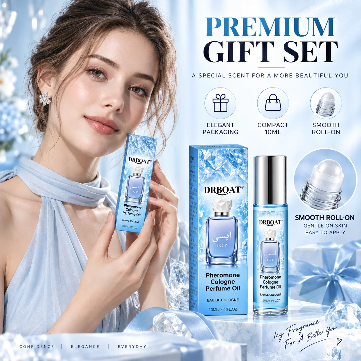 Perfume Fragrance Oil - 10ml Olio Profumato ai Feromoni ICY