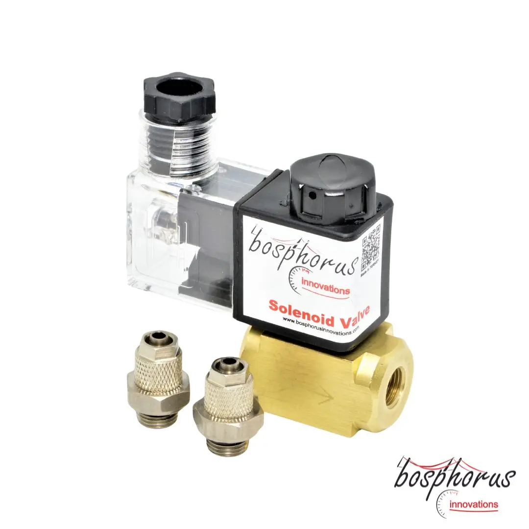 Solenoid Valve w/Fittings Anti Siphon Back Flow Prevention Water Meth Methanol Alcohol Injection Bosphorus