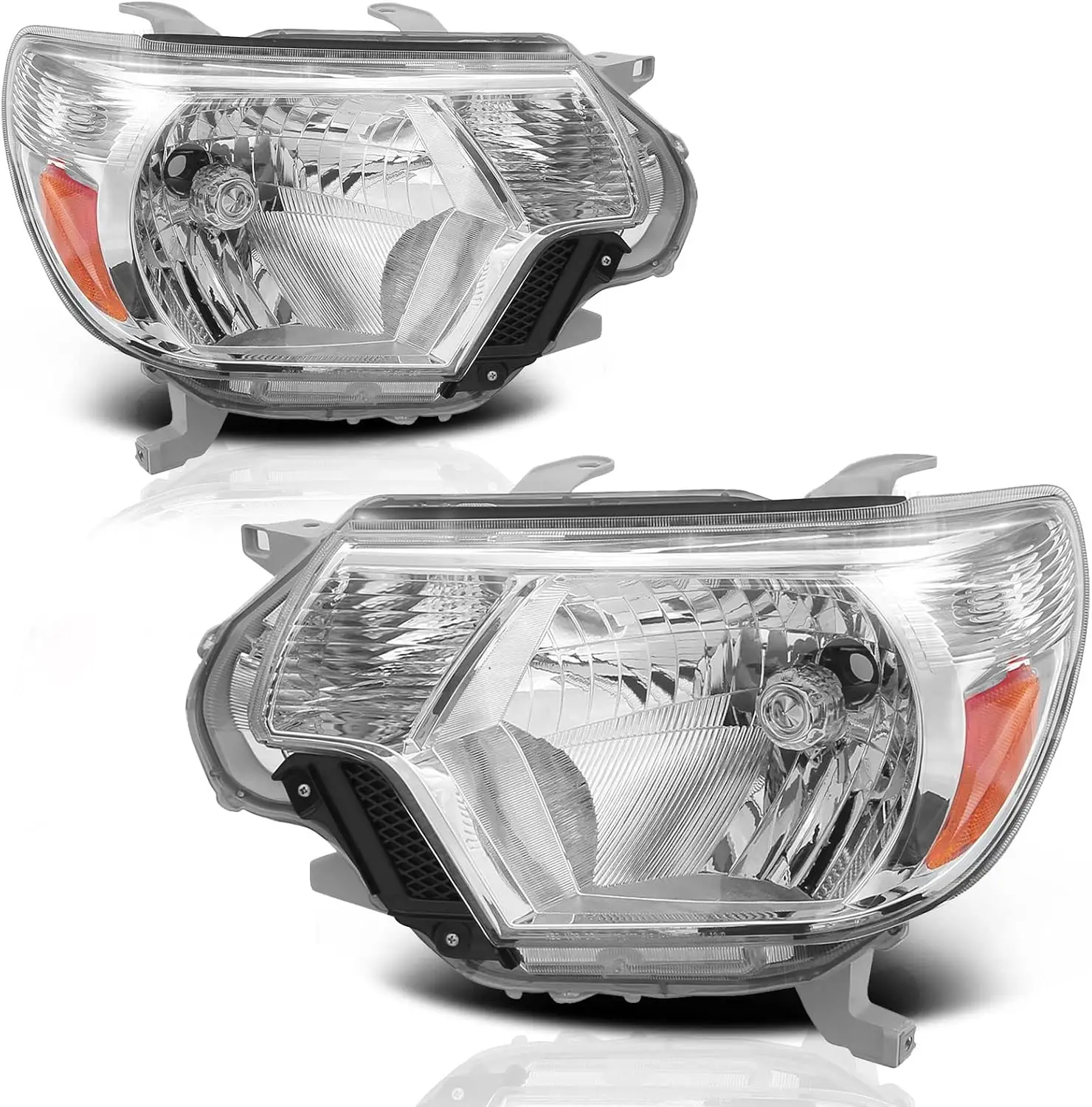 

SHAWHO AUTO Anti-fogging Headlight Assemblies Compatible With 2012 2013 2014 2015 Toyota Tacoma Driver And Passenger Side