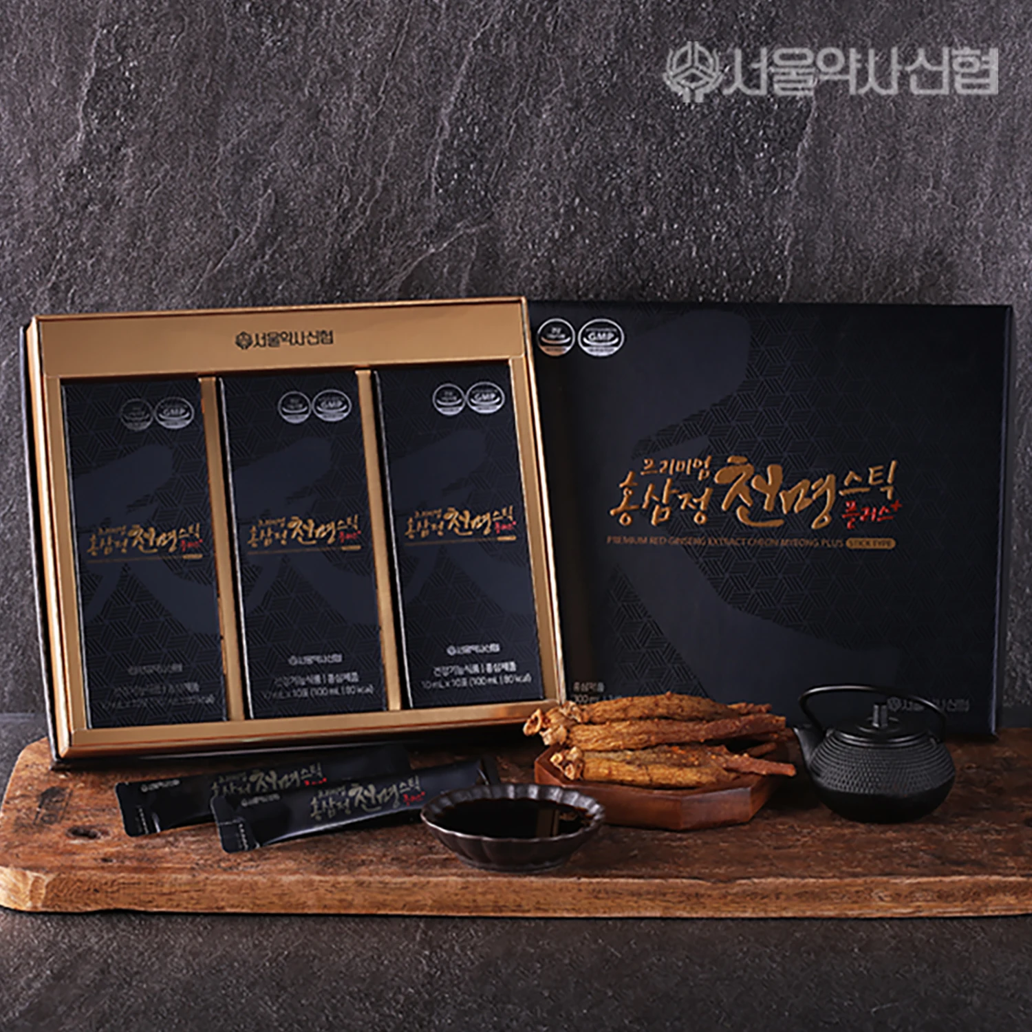 (T) Seoul Pharma Shinhyup Premium Red Ginseng Ceiling Stick Plus 10ml 30 Seedine Cenoside 37mg + Shopping Bag