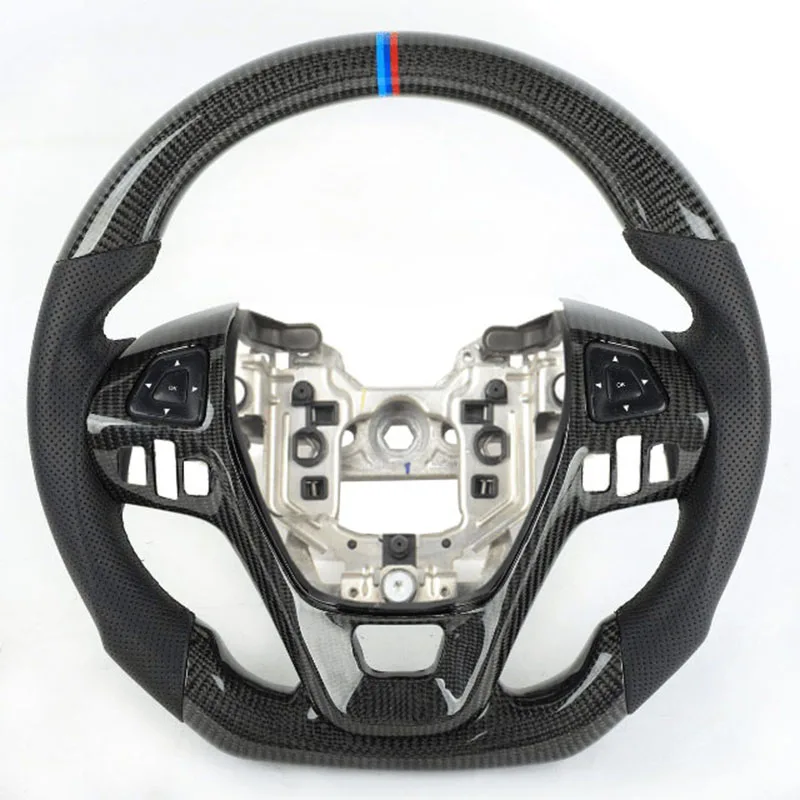 

Custom Carbon Fiber Steering Wheel for Ford Taurus 2013-2019 Edge 2011-2015 Explorer 2011-2020 Flex Performance Upgrade Parts