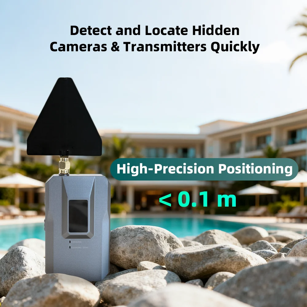 

Full Band 10MHz-12GHz Directional RF Detector Ultra-Small Anti-Spy Camera Finder Wireless Signal Scanner for Travel Hotel Safe