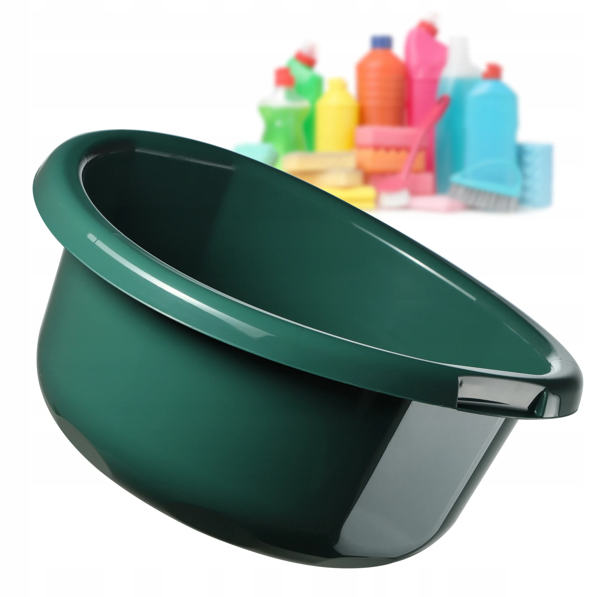 KADAX Plastic Wasbak 11 L Ronde Kuip met Handgrepen