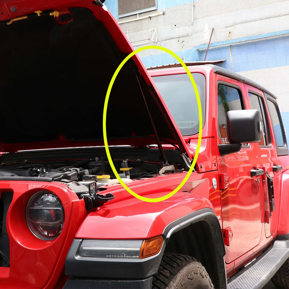 

SXMA JL1213 Cover Hydraulic Support Rod stainless steel for Jeep JL for Wrangler 2018+