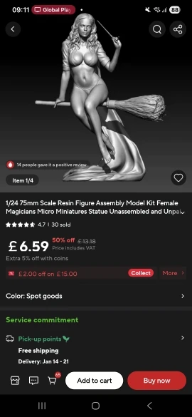 Buyer photo of this resin kit