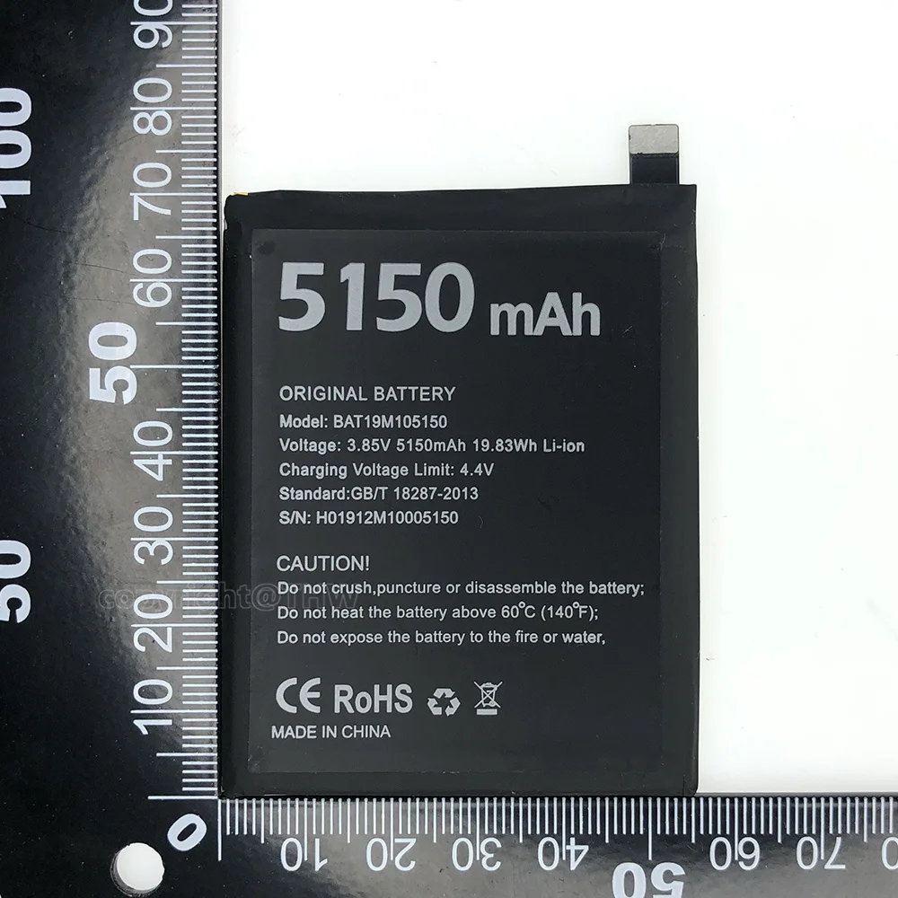 100% Genuine Original 5150mAh BAT19M105150 DOOGEE S95  Battery For DOOGEE S95/ S95 Pro Replacement Mobile Phone Batteria + Tool