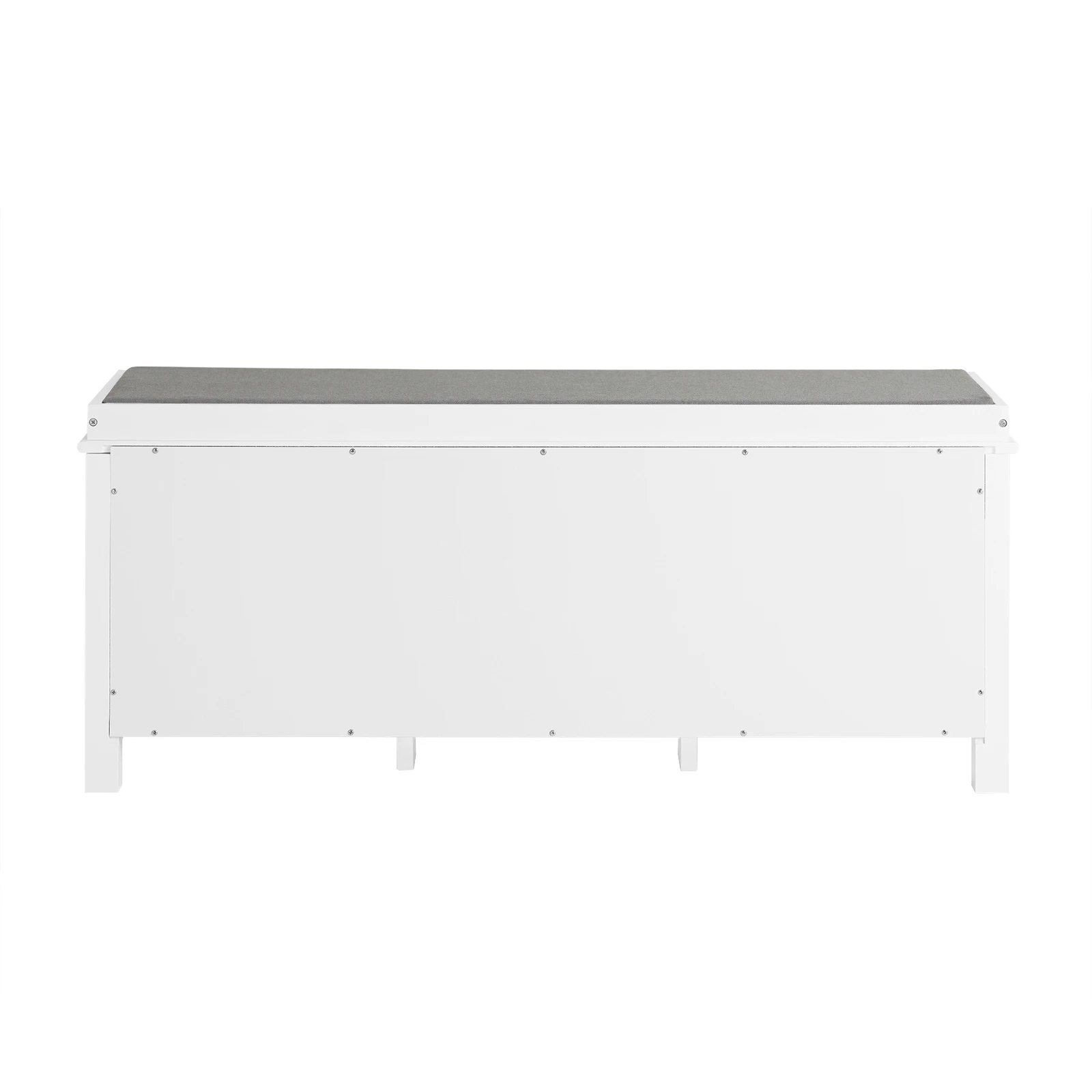 SoBuy FSR35-W Sitzbank Schuhschrank Garderobenbank mit Sitzkissen MDF Bettbank weiß BHT ca: 105x43x35cm – Detail 1