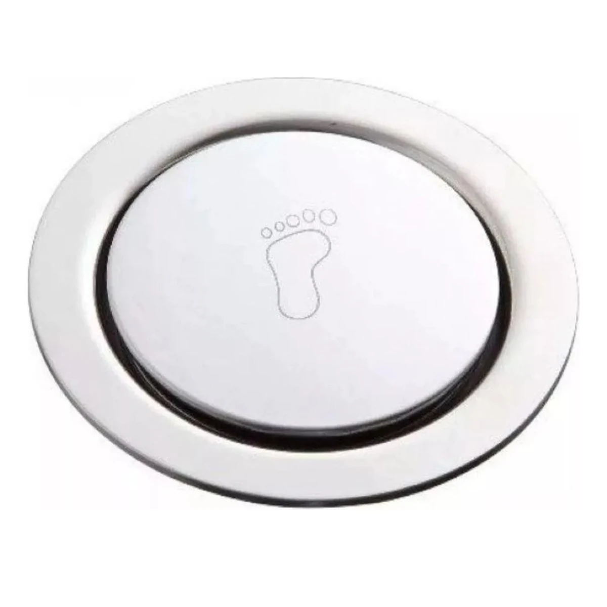 Smart Drain Round Click Up For Bathroom Veda 10x10 cm Metal Stainless Steel 903 Silver