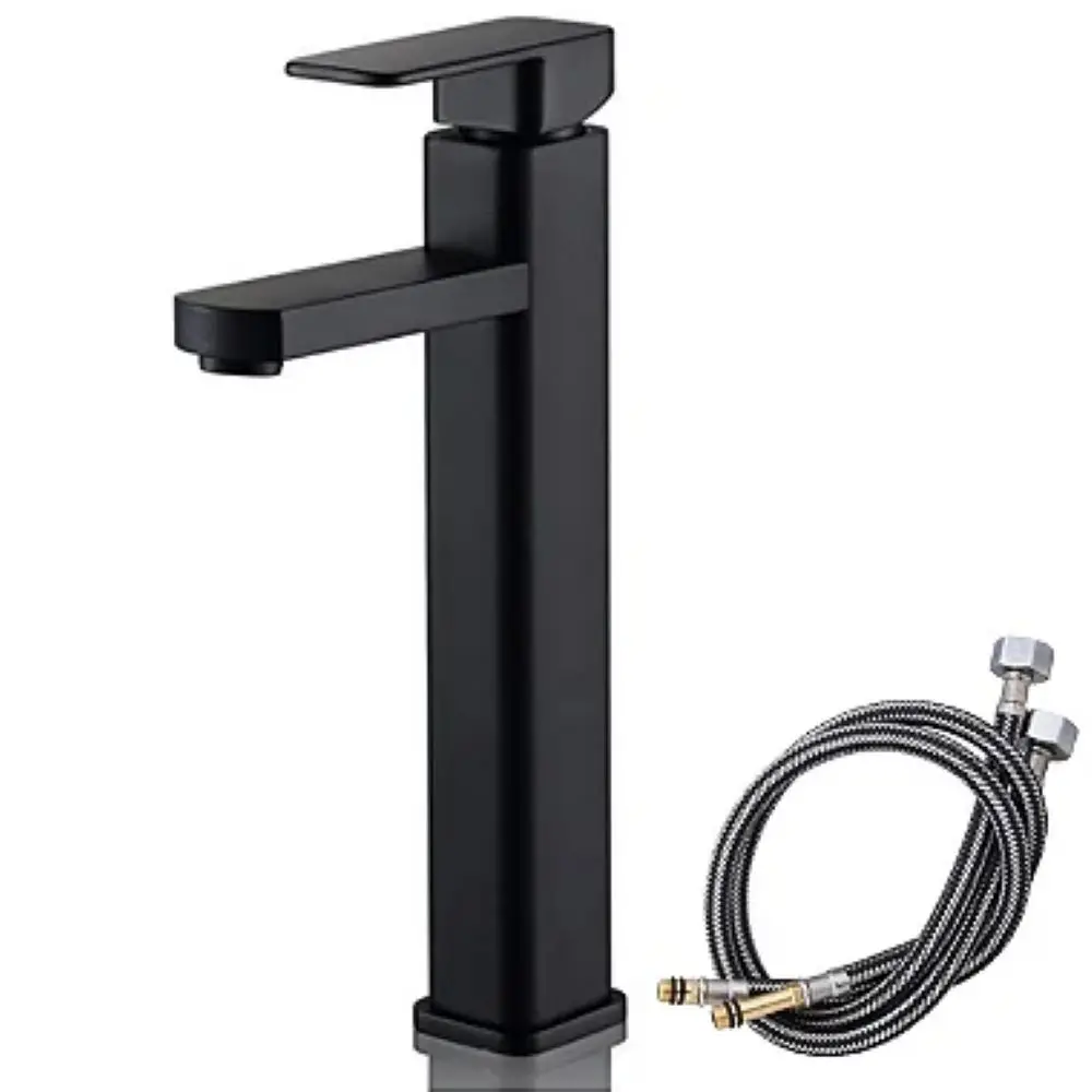 29cm Lorben Bathroom Square Bathroom High Faucet Black Frosted Monosbut Mixer