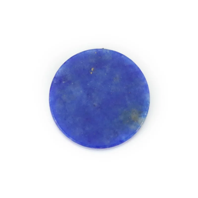 5pcs Lapis Lazuli Cabochon Disc Flat Round Rondelle 8-25mm Natural Mineral Semiprecious Stone For Jewelry Making Pendant Ring