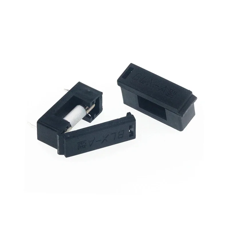 X2 fuse holder Ø 5x20mm 5x20 fuse holder 250V 6A flip cover BLX-A from spain MARKETPLACEXT A02