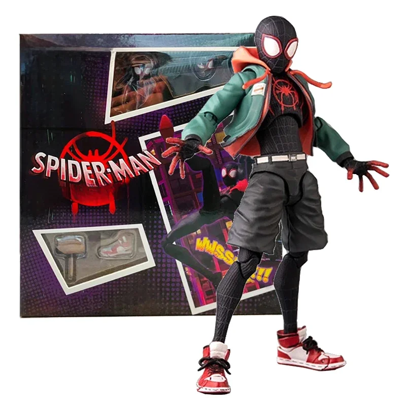 Sv Action Spiderman Miles Morales kolekcja figurek wartownika, podziwiaj pająka w zabawki modele postaci wersetu pająka — 2