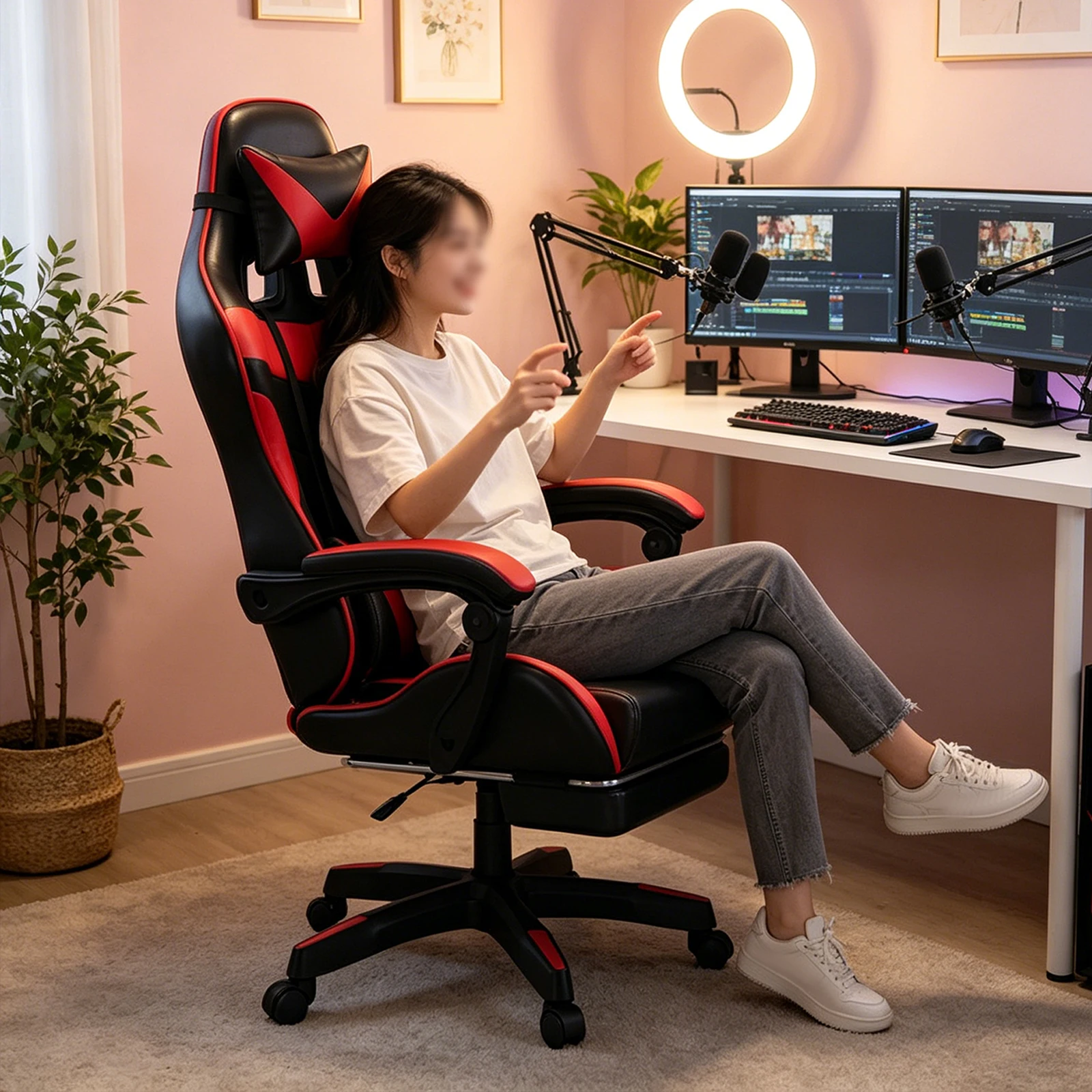 Ergonomic Gaming Chair for Hom - مراجعة Rgb Gaming Chair وسعره
