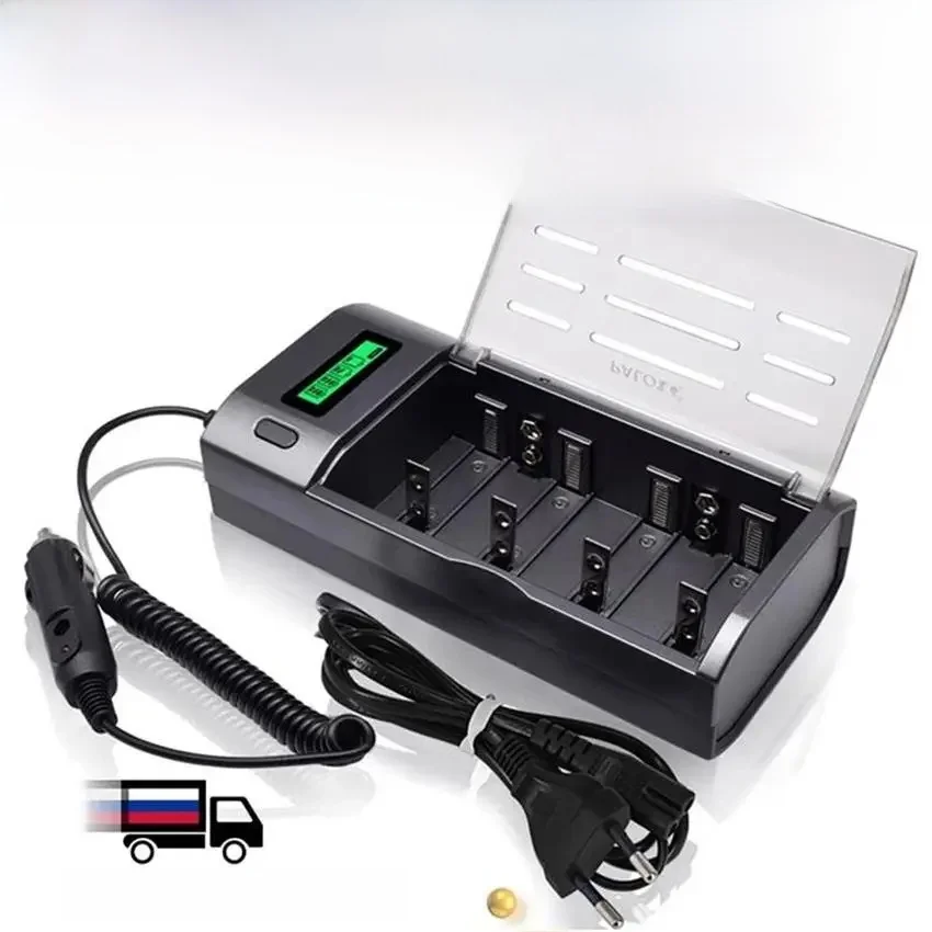 Ładowarka akumulatorów PALO C D 1.2V Ni-MH AA AAA inteligentna ładowarka do 1.2V AA AAA C D R20 Nimh akumulator 9V wielokrotnego użytku — zdjęcie produktu 7