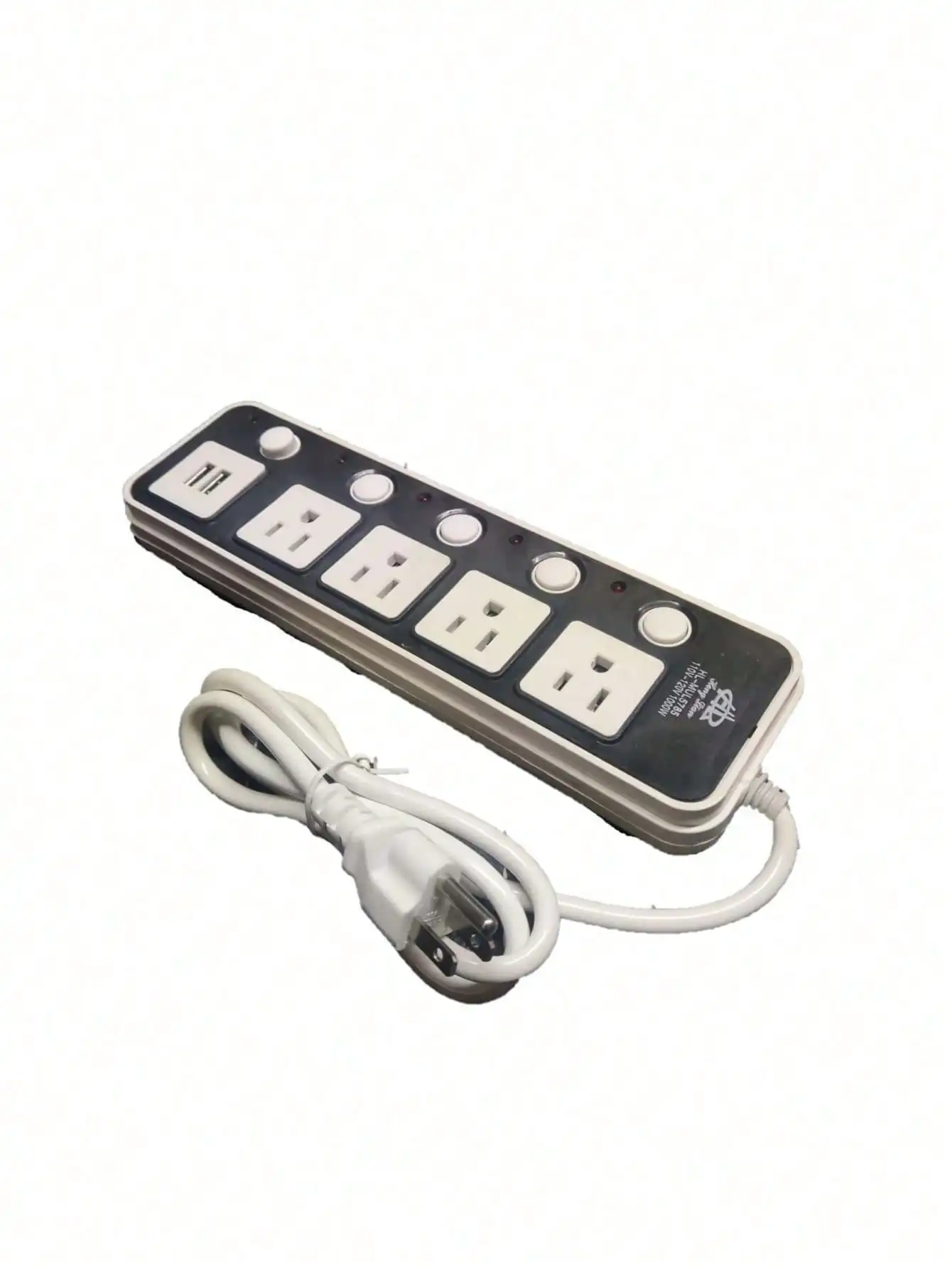 Multi-contact bar with 4 plugs Usb switch